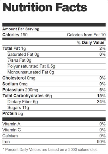 Frosted Mini Wheats Nutrition Facts