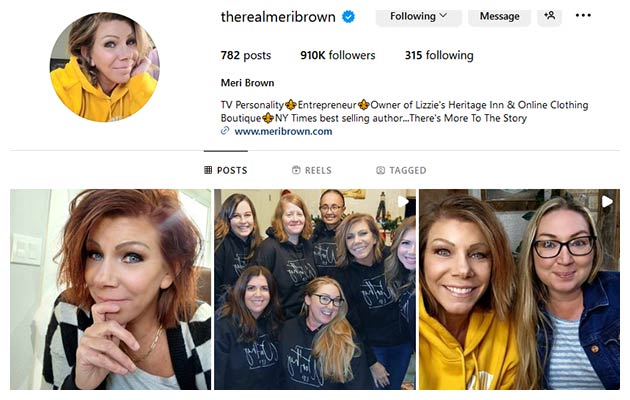 Meri Brown Instagram