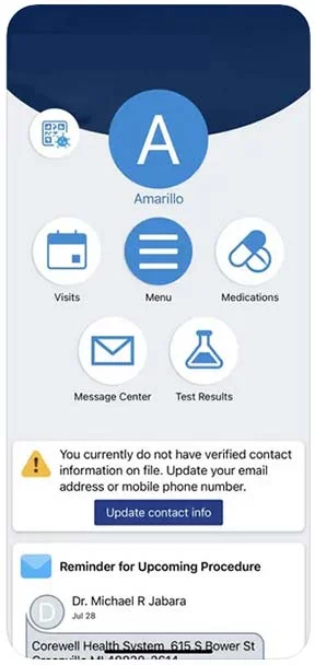 Spectrum Health MyChart App