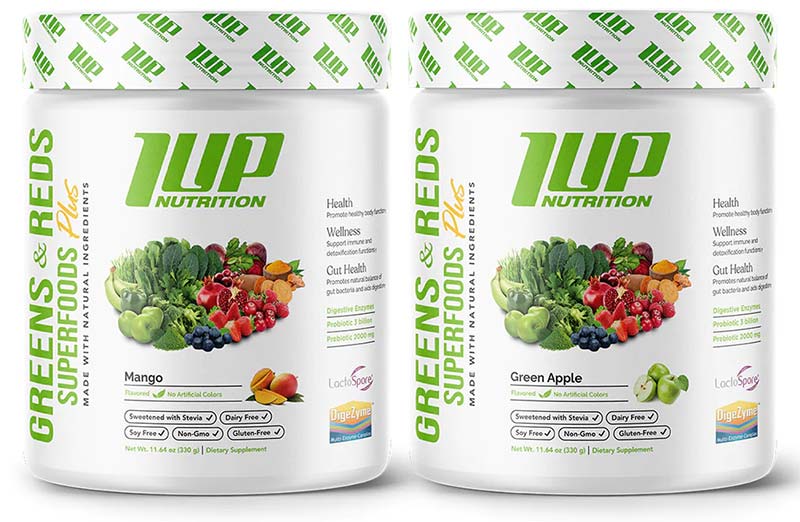 1UP Nutrition Green and Red