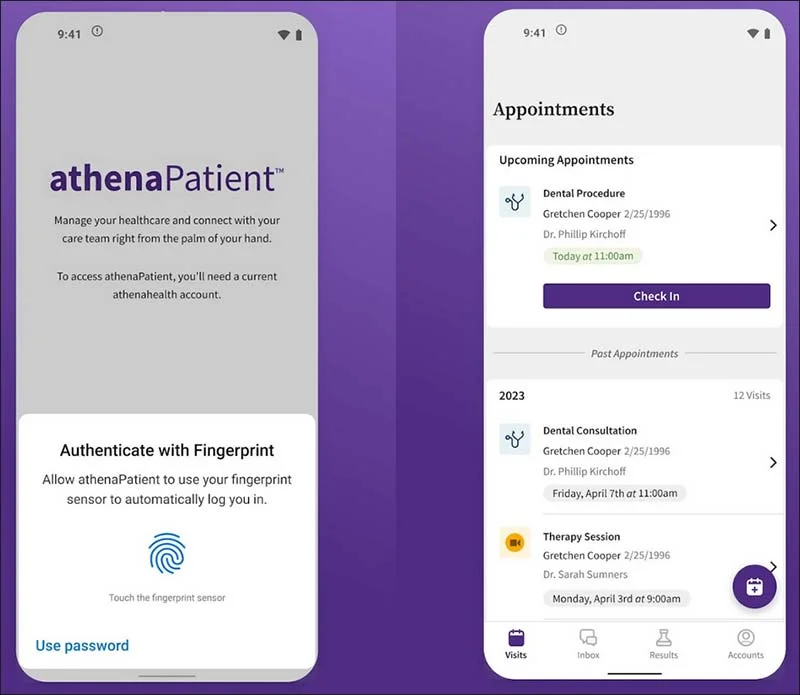 Athena Health Patient Portal App